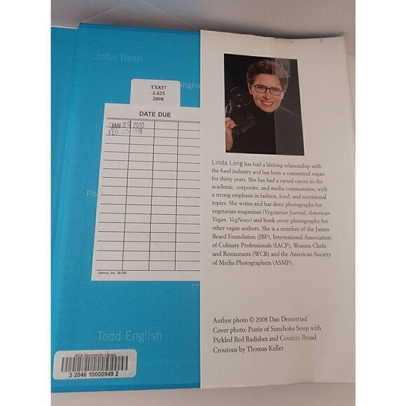 Great Chefs Cook VEGAN Linda Long Cookbook Gibbs-Smith Hardcover 2008 - Picture 3 of 8